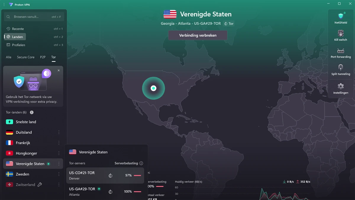 ProtonVPN tor servers